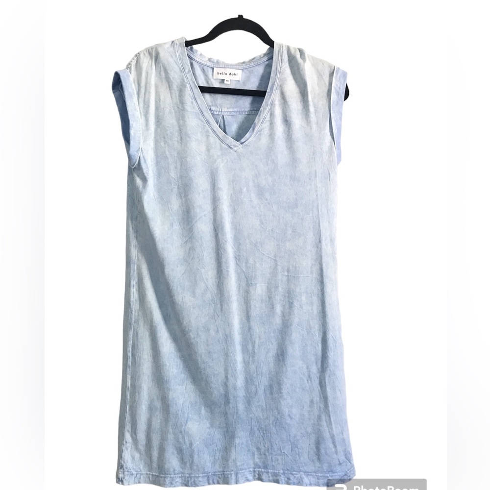 Bella Dahl Blue tie dye tank dress Small
